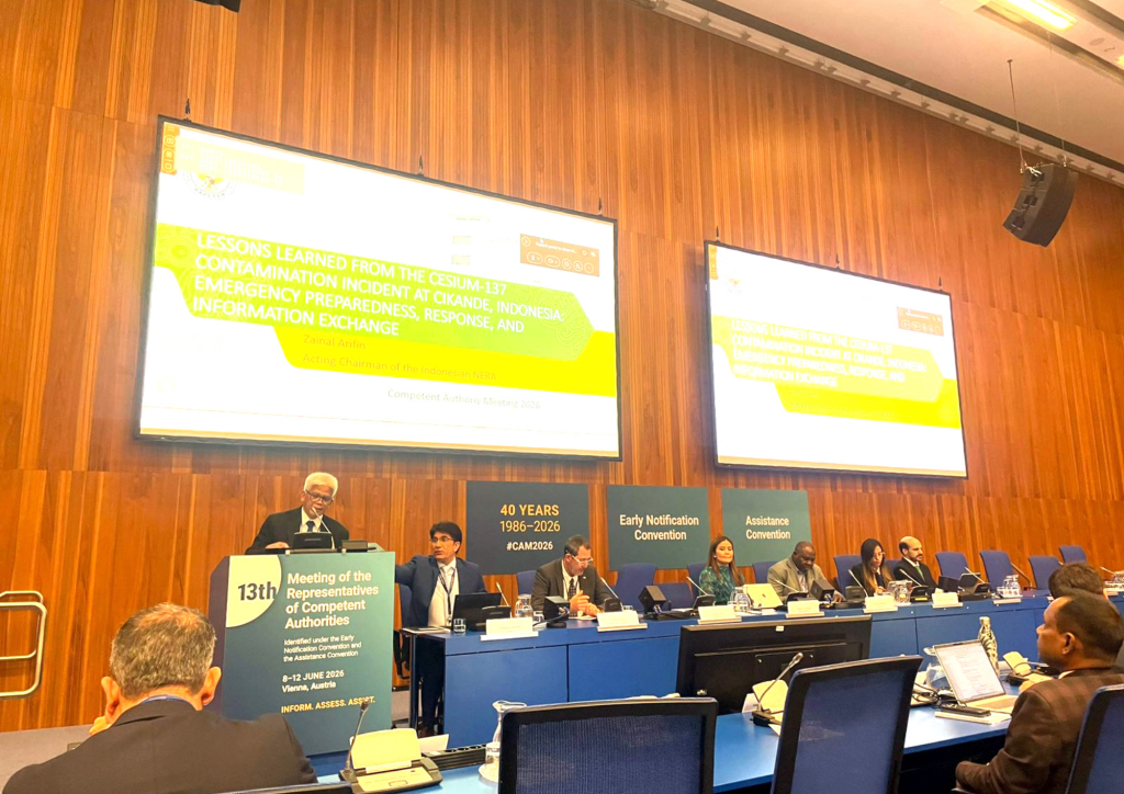BAPETEN Berbagi Pengalaman Penanganan Insiden Cikande pada Pertemuan Internasional IAEA di Wina